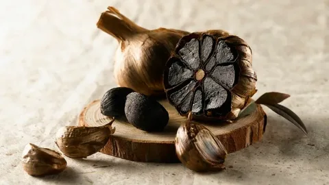 سیر سیاه تخمیر شده فرآوری شده به روش سنتی